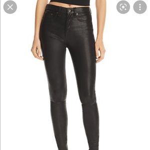 Rag & Bone black leather pants